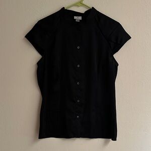 Worthington Black Button-Down Women's Shirt